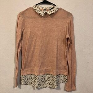 Primark Pink and Floral Print Sweater